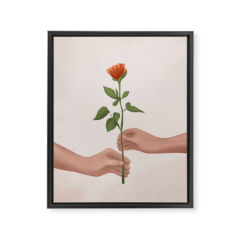 A Rose for You Framed Canvas Print Gallery Image 6