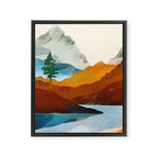 A sight by the river Framed Canvas Print Gallery Image 6