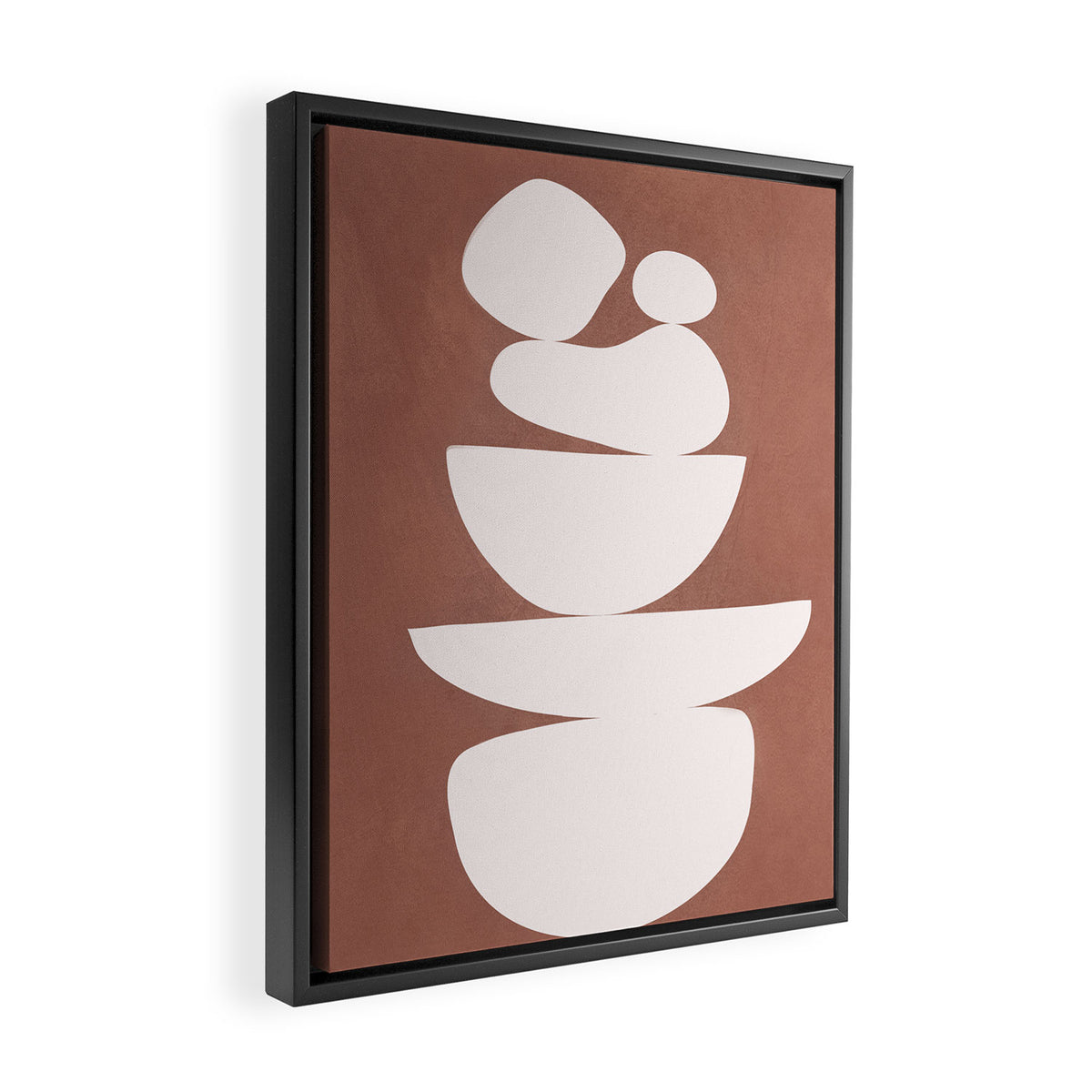 Abstract Balancing Shapes II Framed Canvas Print Gallery Image 2