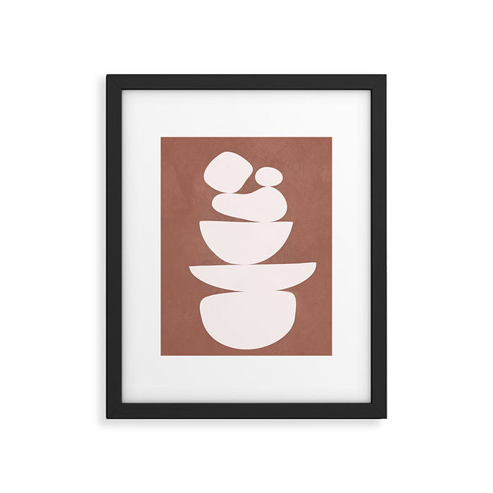 Abstract Balancing Shapes II Framed Art Print Gallery Image 1