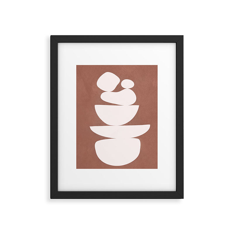 Abstract Balancing Shapes II Framed Art Print Gallery Image 5