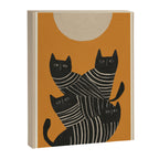 Abstract Black Cats Canvas Print Gallery Image 6