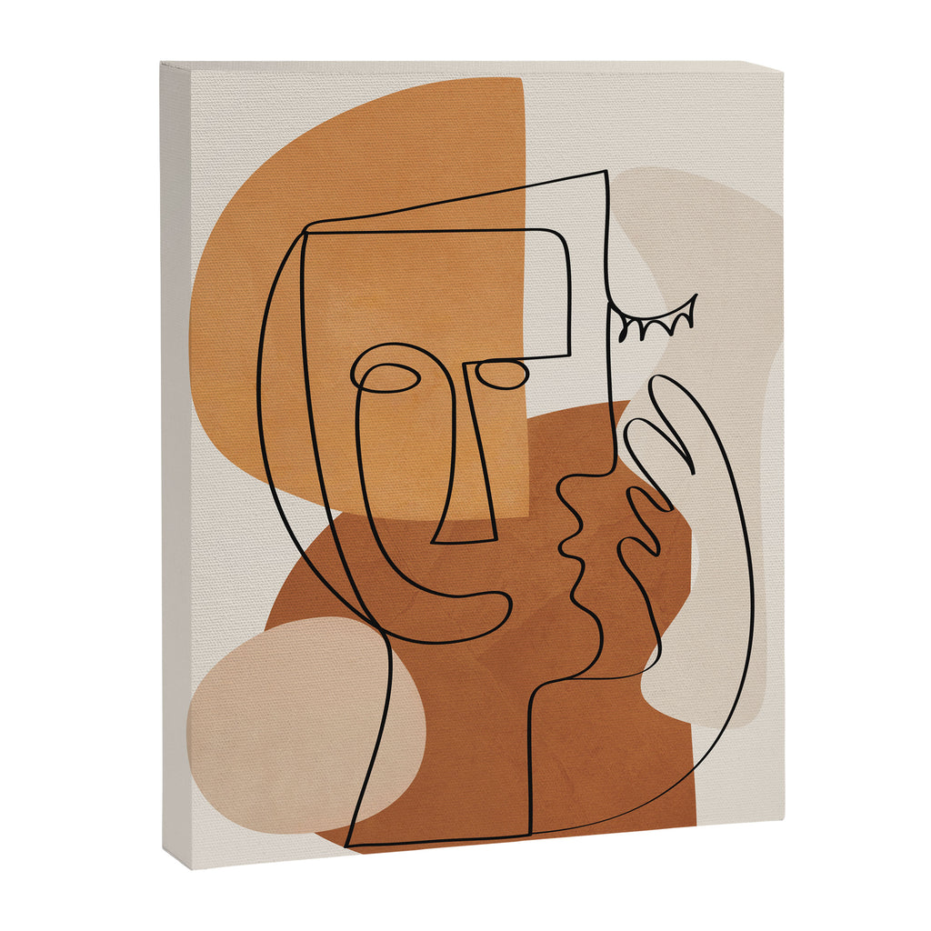 Abstract Clay Faces I Canvas Print Gallery Image 6