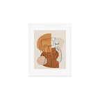 Abstract Clay Faces I Art Print Gallery Image 1