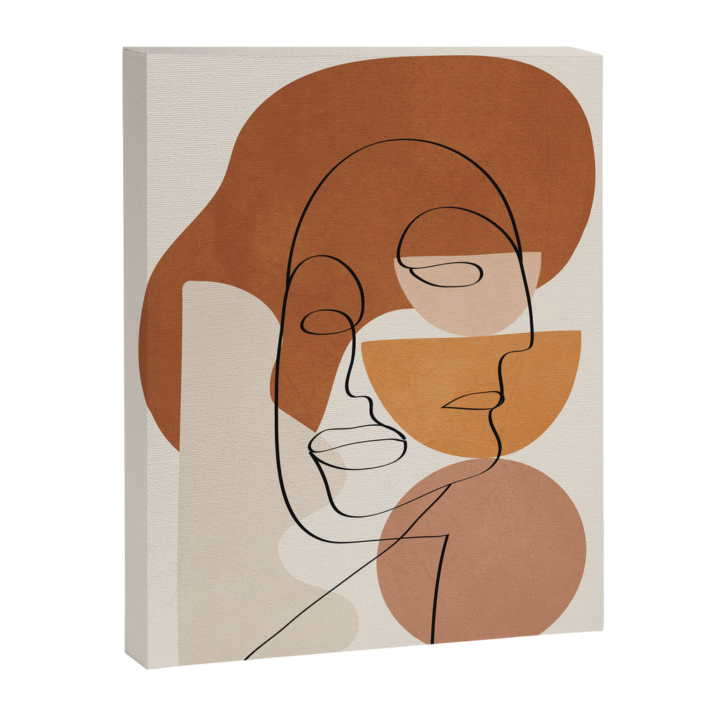 Abstract Clay Faces II Canvas Print Gallery Image 6
