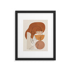 Abstract Clay Faces II Framed Art Print Gallery Image 5