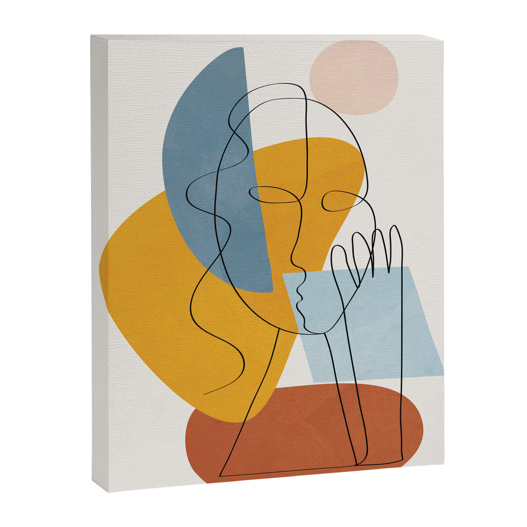 Abstract Colorful Faces II Canvas Print Gallery Image 6