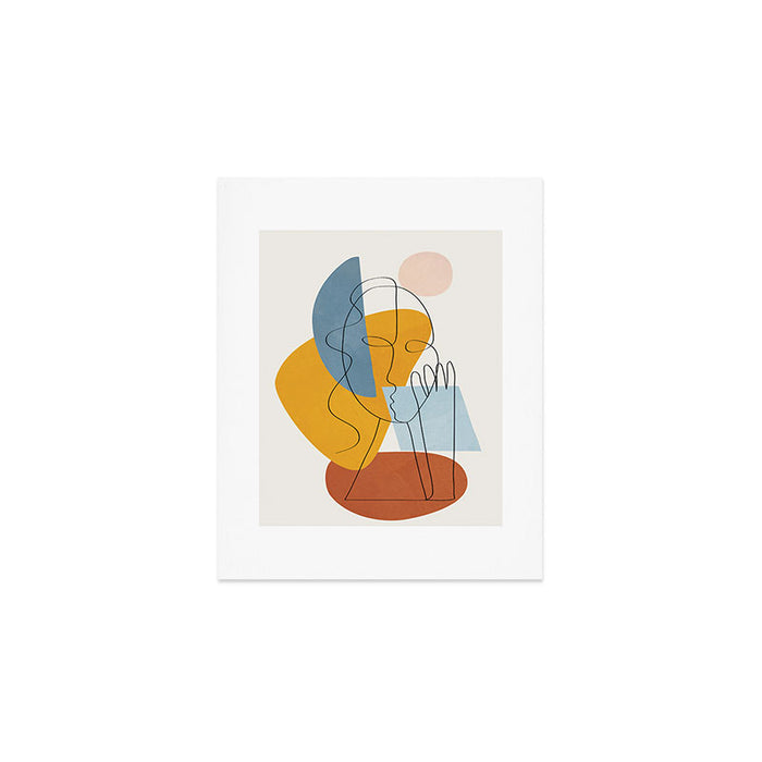 Abstract Colorful Faces II Art Print Gallery Image 1