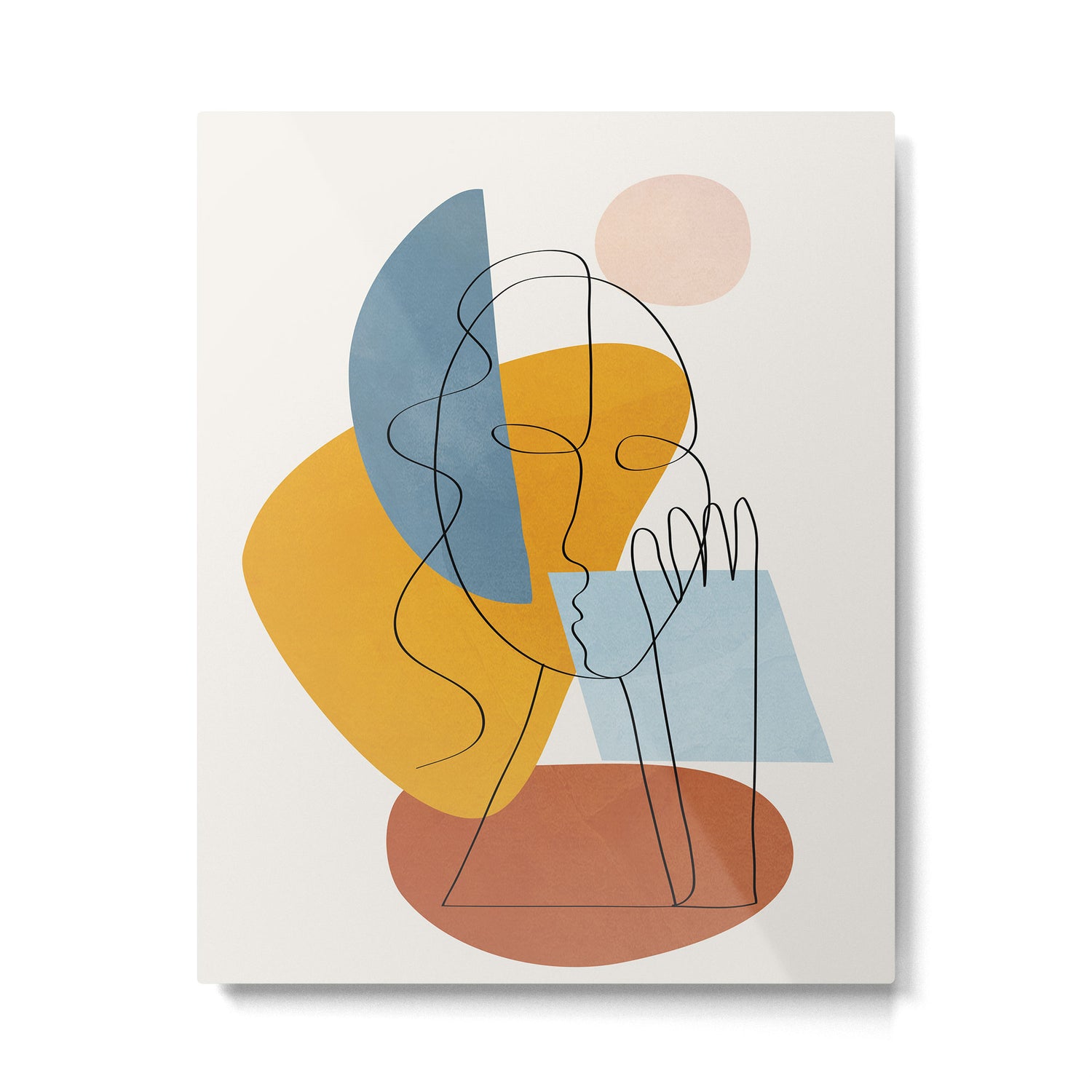 Abstract Colorful Faces II Metal Print Gallery Image 4