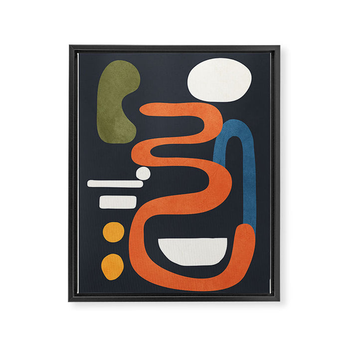Abstract Colorful Setting 1 Framed Canvas Print Gallery Image 1