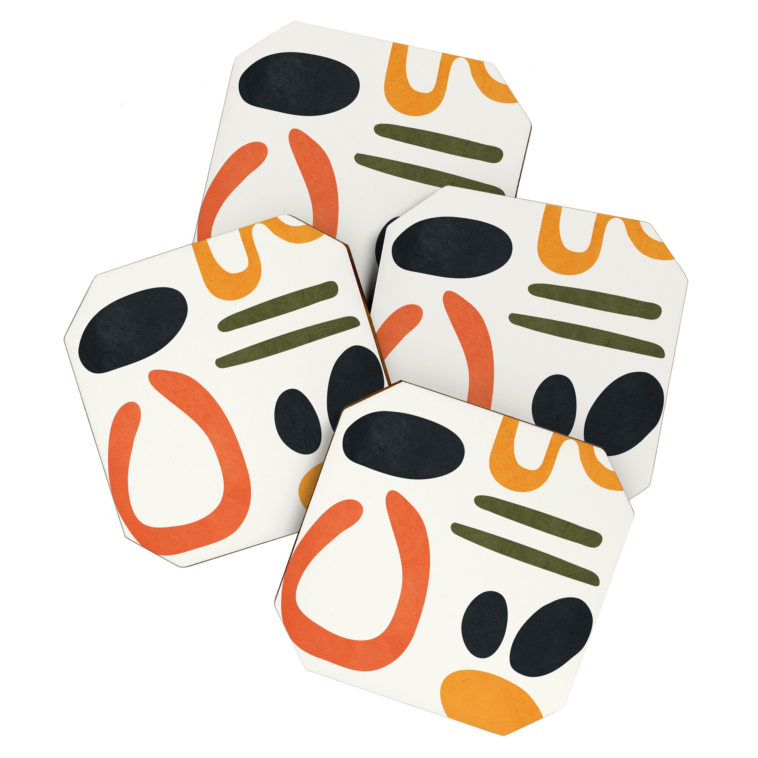 Abstract Colorful Setting 5 Coaster Gallery Image 1