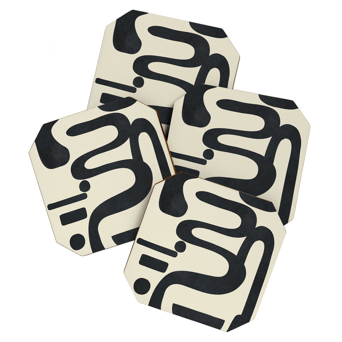 Abstract Colorful Setting 7 Coaster Gallery Image 1