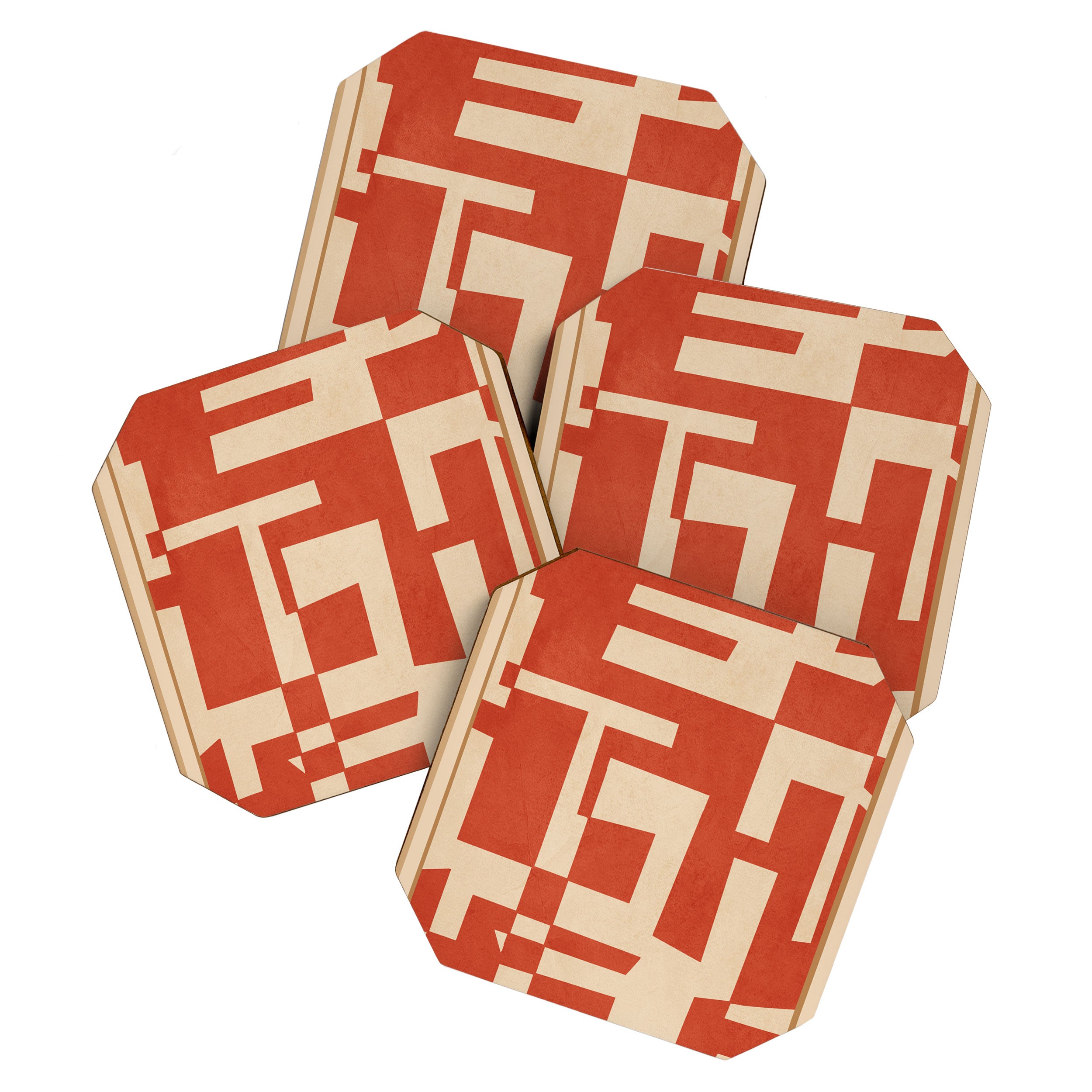 Abstract Edged Form 2 Coaster Gallery Image 1