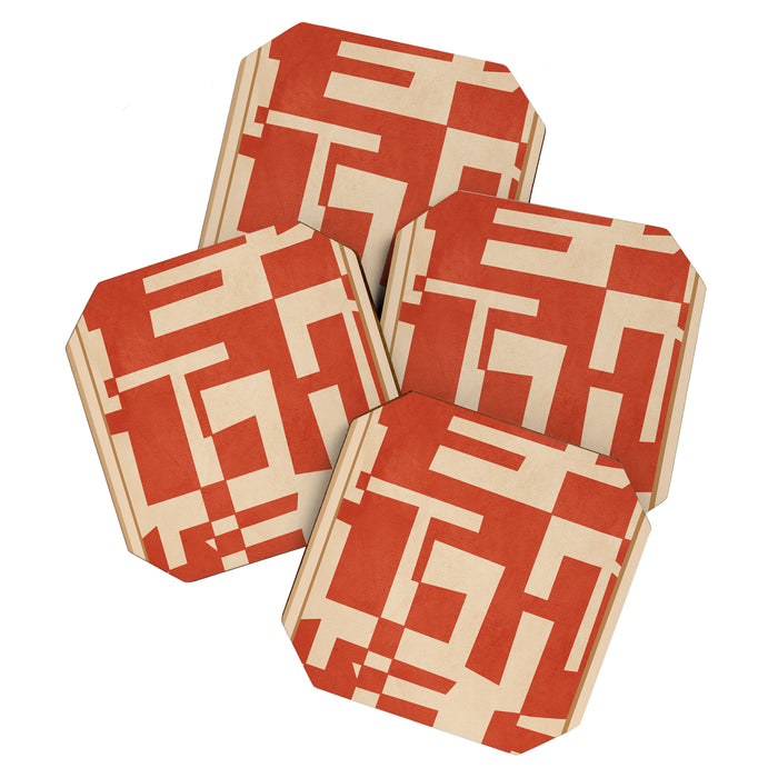 Abstract Edged Form 2 Coaster Gallery Image 1
