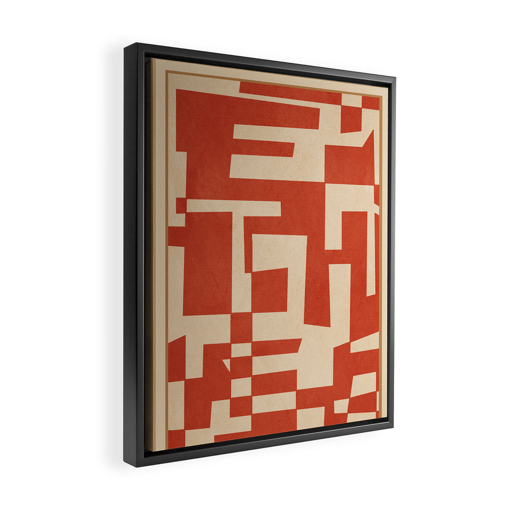 Abstract Edged Form 2 Framed Canvas Print Gallery Image 2