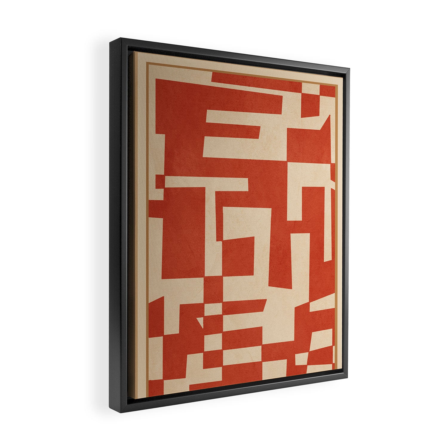 Abstract Edged Form 2 Framed Canvas Print Gallery Image 2