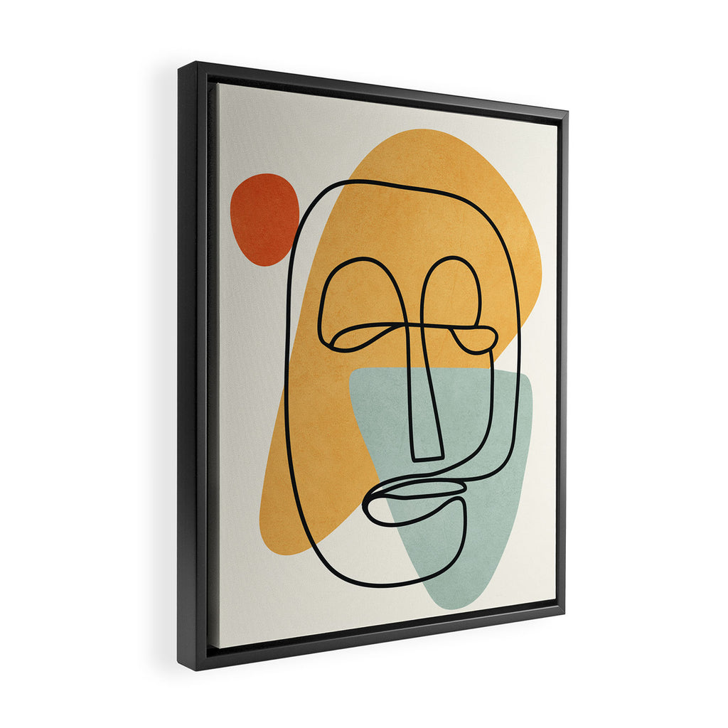 Abstract Face 18 Framed Canvas Print Gallery Image 2