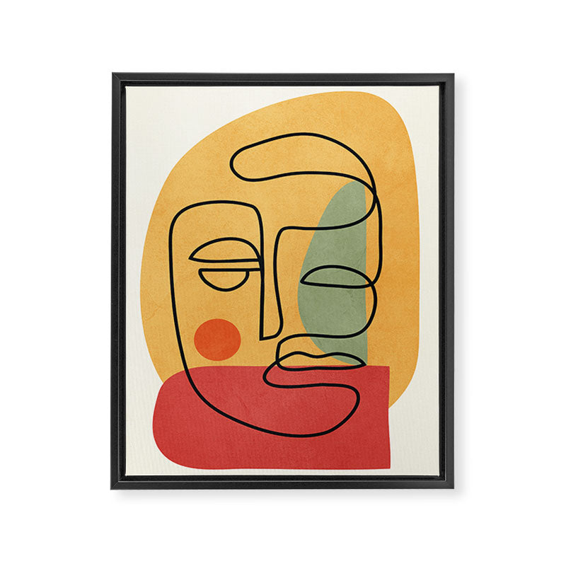 Abstract Face 20 Framed Canvas Print Gallery Image 6