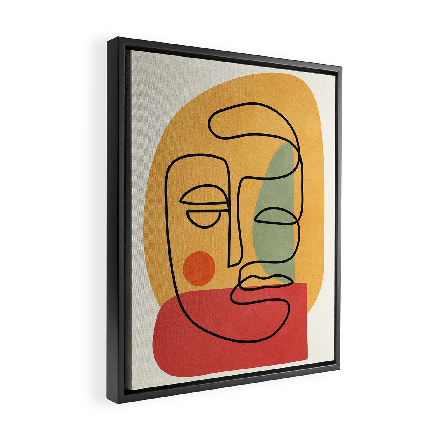Abstract Face 20 Framed Canvas Print Gallery Image 2