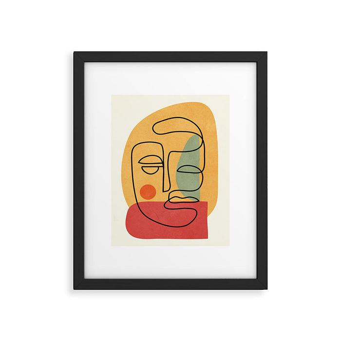 Abstract Face 20 Framed Art Print Gallery Image 1