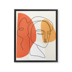 Abstract Face 24 Framed Canvas Print Gallery Image 6