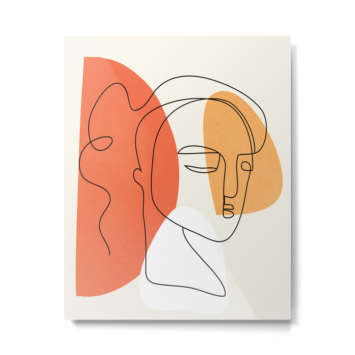 Abstract Face 24 Metal Print Gallery Image 1