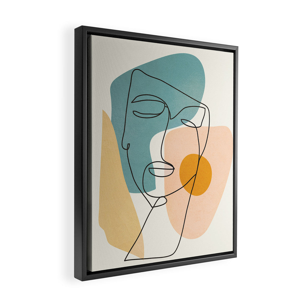 Abstract Face 25 Framed Canvas Print Gallery Image 2