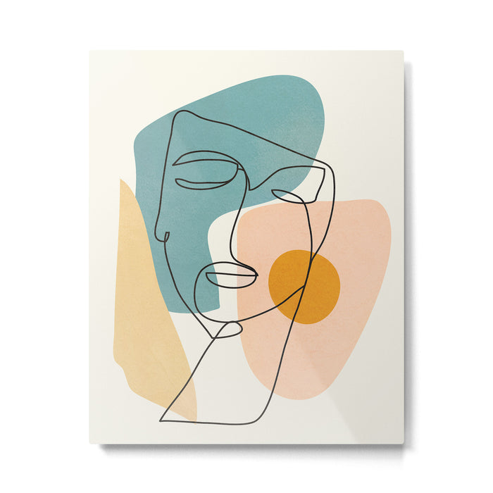 Abstract Face 25 Metal Print Gallery Image 1