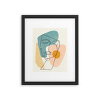 Abstract Face 25 Framed Art Print Gallery Image 4