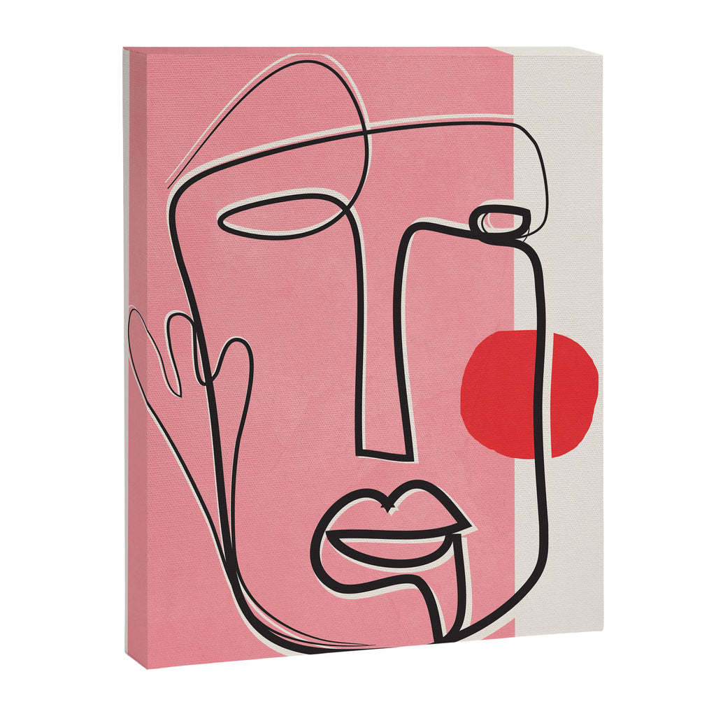 Abstract Face Line Art 02 Canvas Print Gallery Image 8