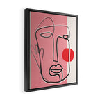 Abstract Face Line Art 02 Framed Canvas Print Gallery Image 2