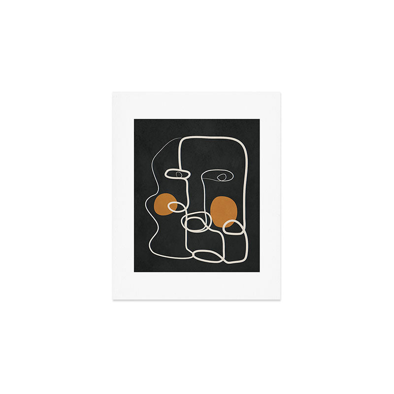 Abstract Face Line Art 04 Art Print Gallery Image 1