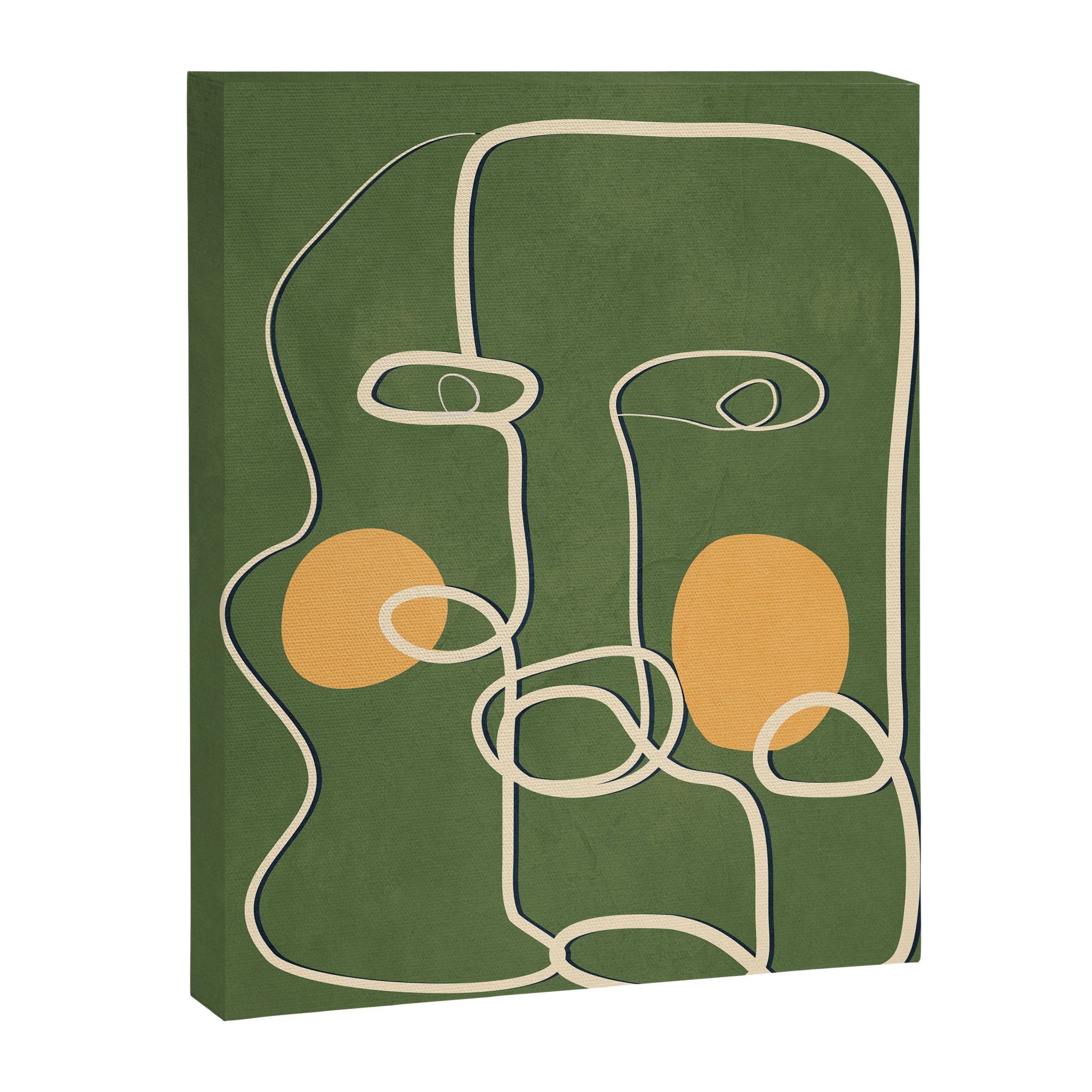 Abstract Face Line Art 06 Canvas Print Gallery Image 6