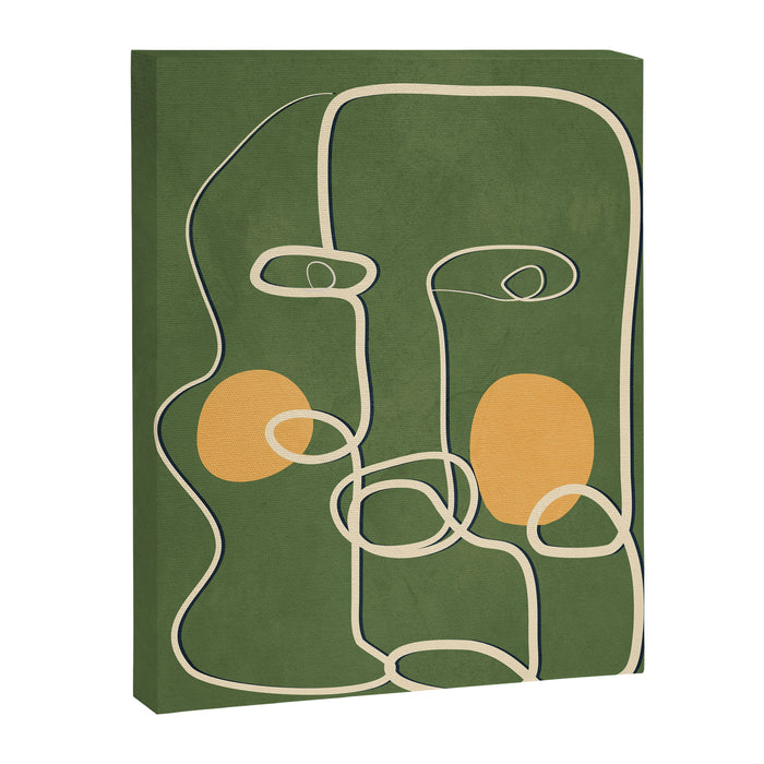 Abstract Face Line Art 06 Canvas Print Gallery Image 1