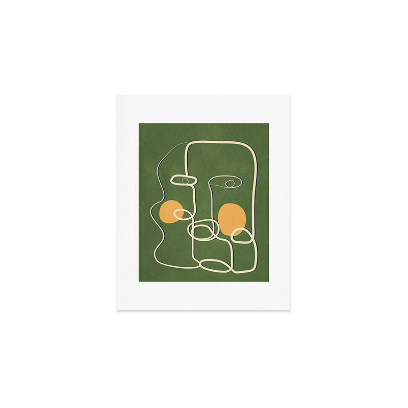 Abstract Face Line Art 06 Art Print Gallery Image 1