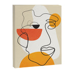Abstract Face Line Design 03 Canvas Print Gallery Image 6
