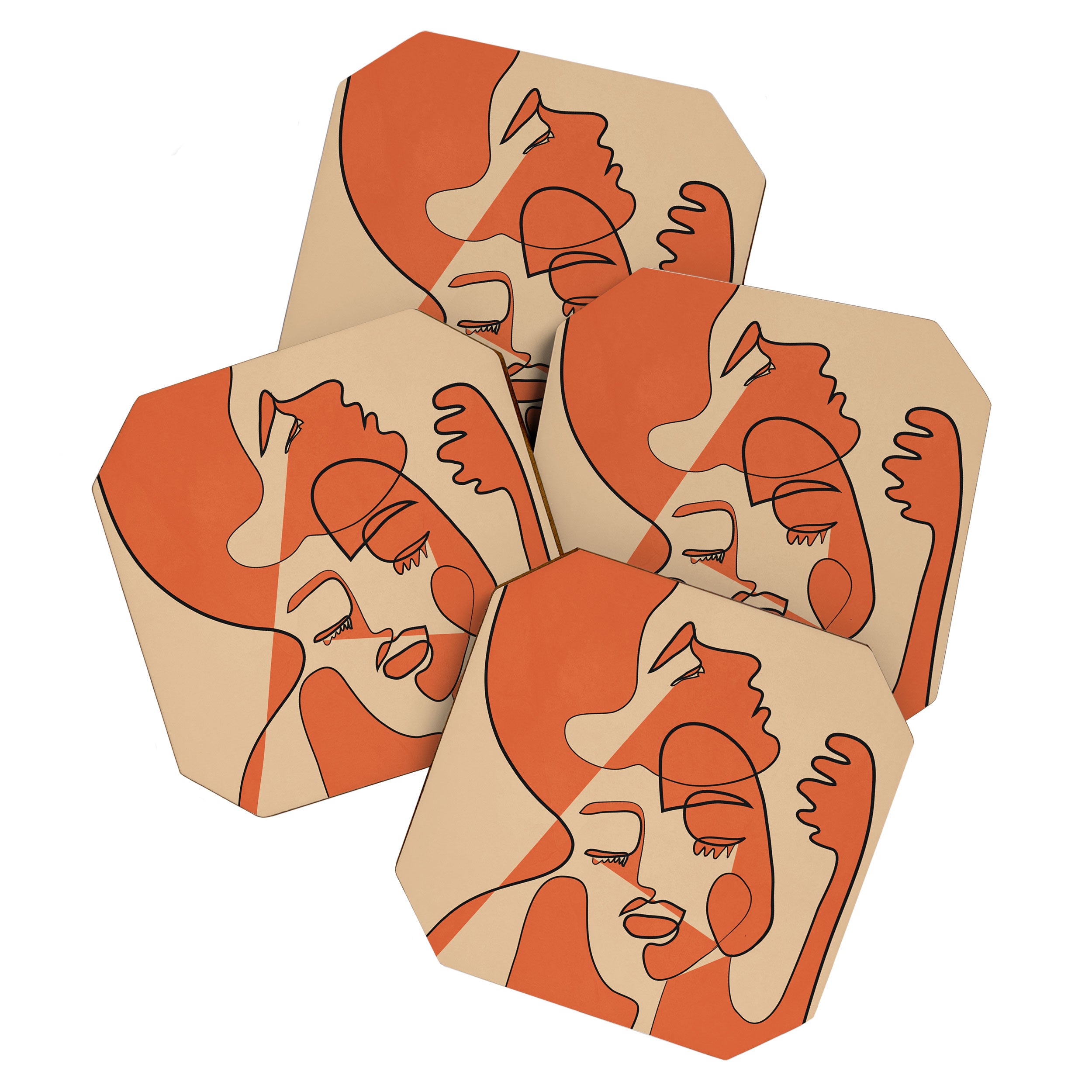 Abstract Faces 10 Coaster Gallery Image 1