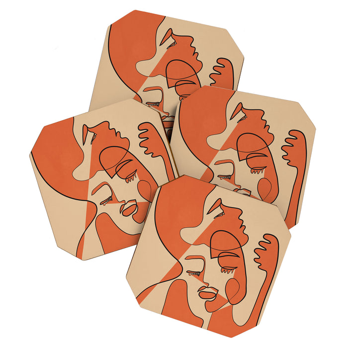 Abstract Faces 10 Coaster Gallery Image 1