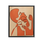 Abstract Faces 10 Framed Canvas Print Gallery Image 6