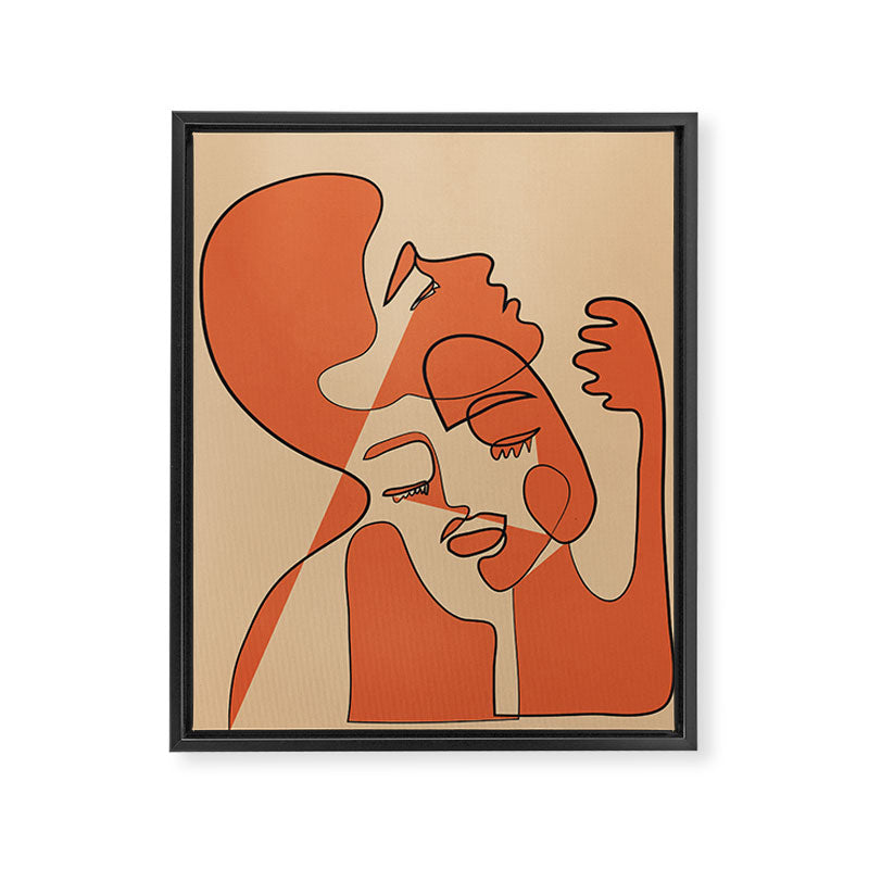 Abstract Faces 10 Framed Canvas Print Gallery Image 6