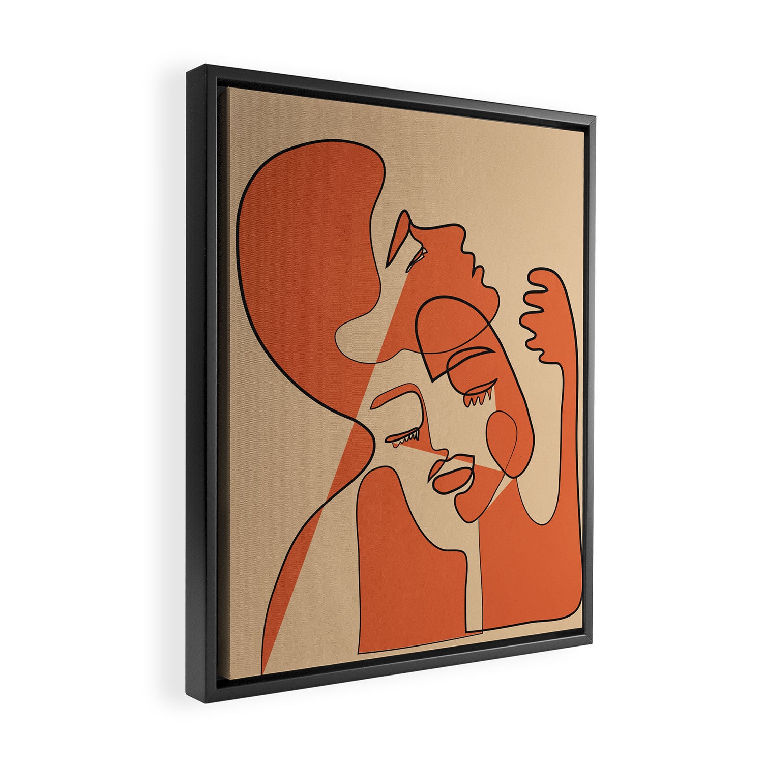 Abstract Faces 10 Framed Canvas Print Gallery Image 2