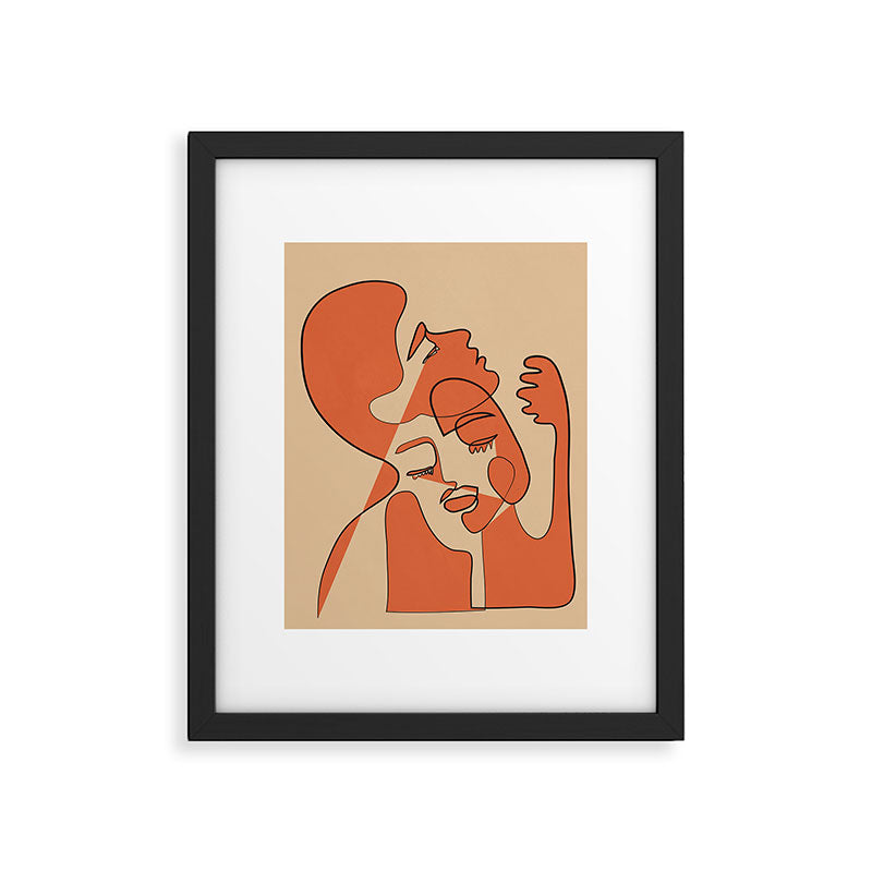 Abstract Faces 10 Framed Art Print Gallery Image 5