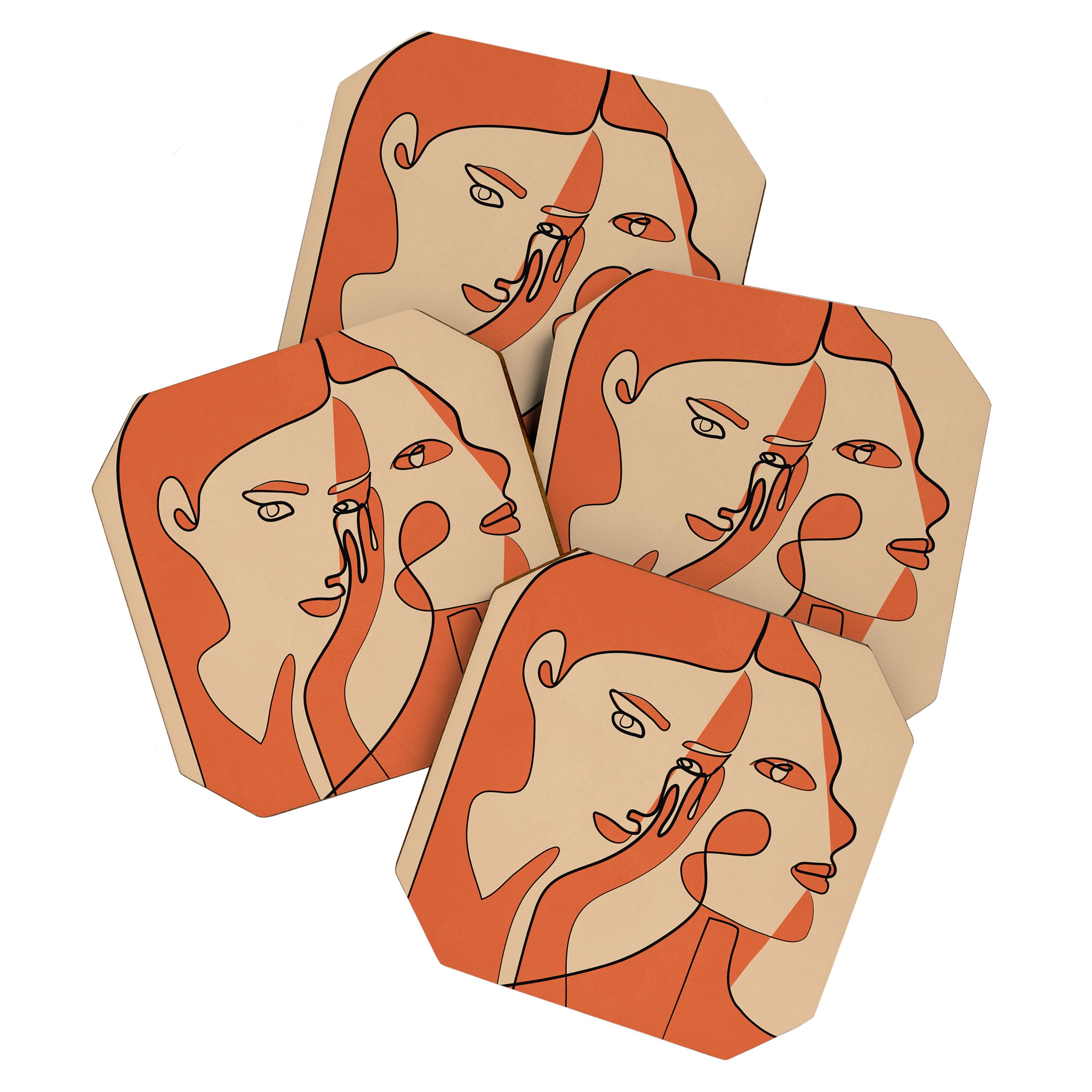 Abstract Faces 11 Coaster Gallery Image 1