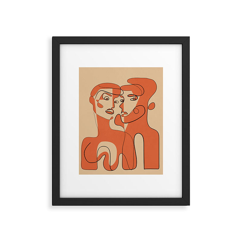 Abstract Faces 12 Framed Art Print Gallery Image 5