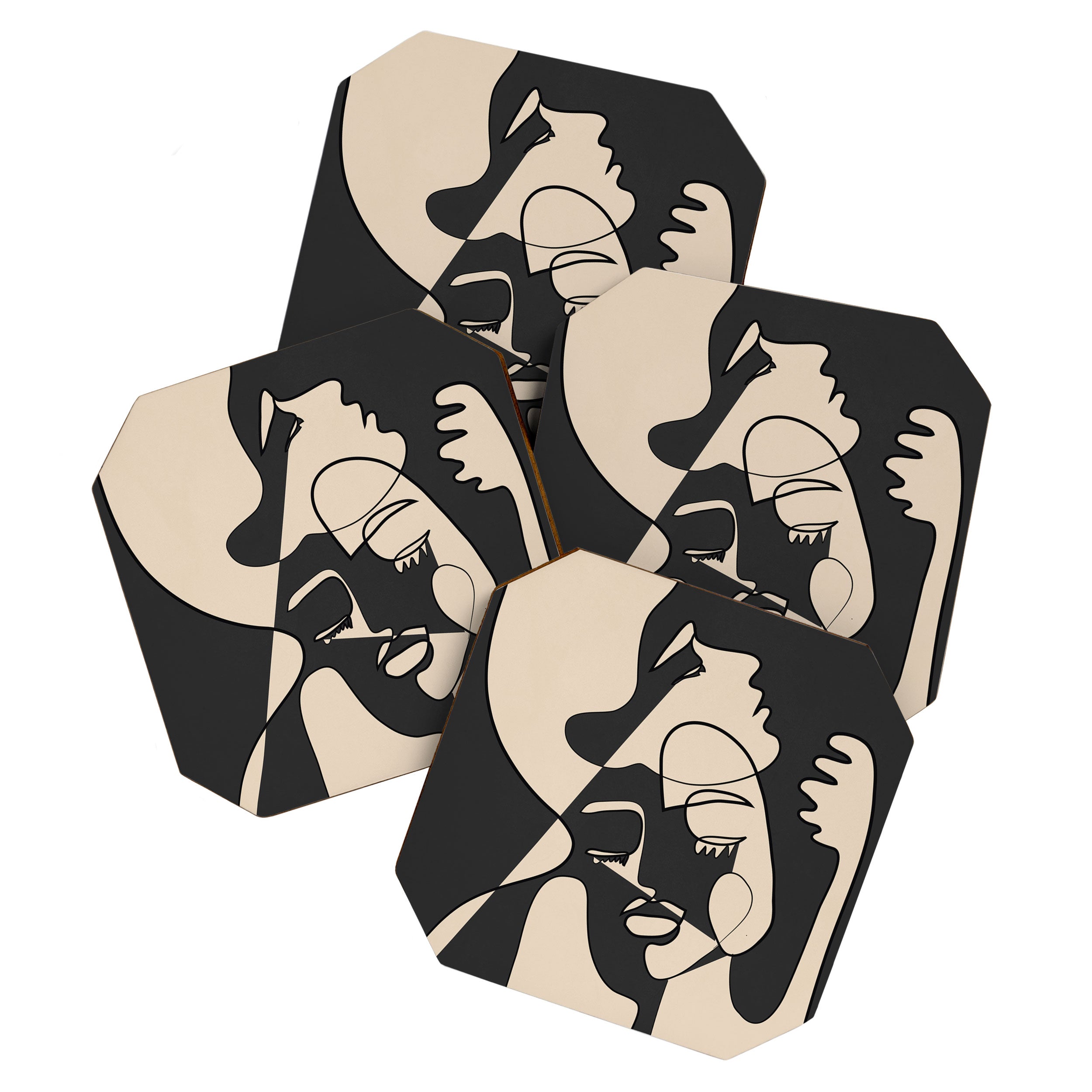 Abstract Faces 13 Coaster Gallery Image 1