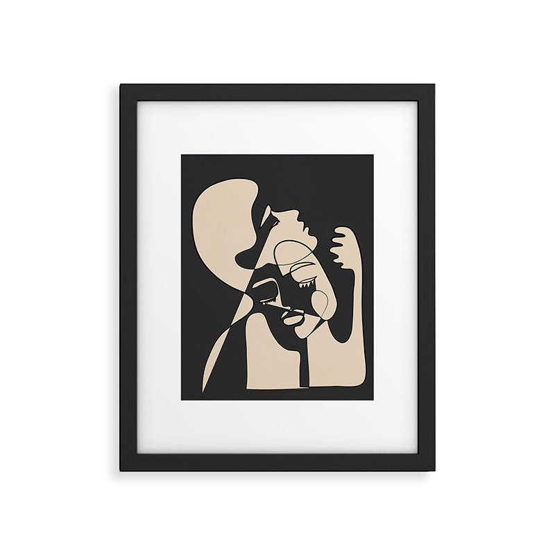 Abstract Faces 13 Framed Art Print Gallery Image 5