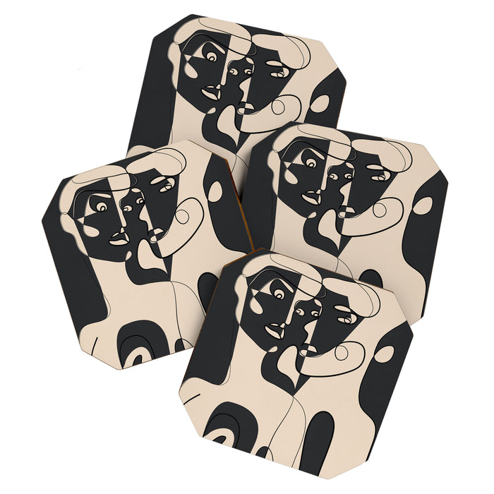 Abstract Faces 15 Coaster Gallery Image 1