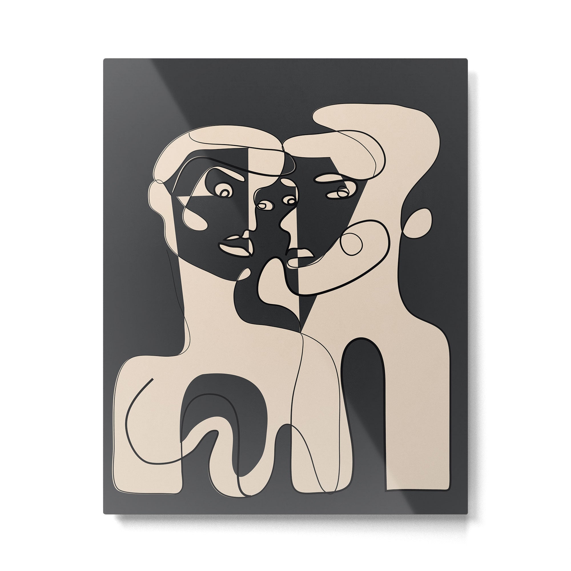 Abstract Faces 15 Metal Print Gallery Image 4