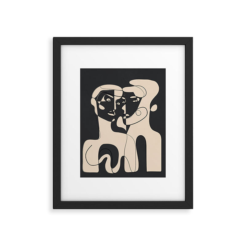Abstract Faces 15 Framed Art Print Gallery Image 5