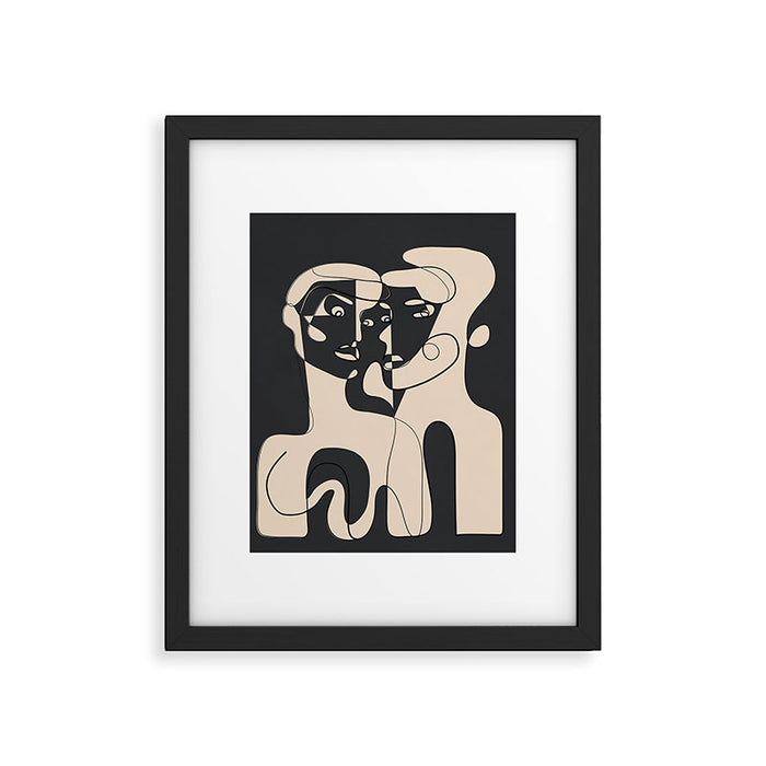Abstract Faces 15 Framed Art Print Gallery Image 1